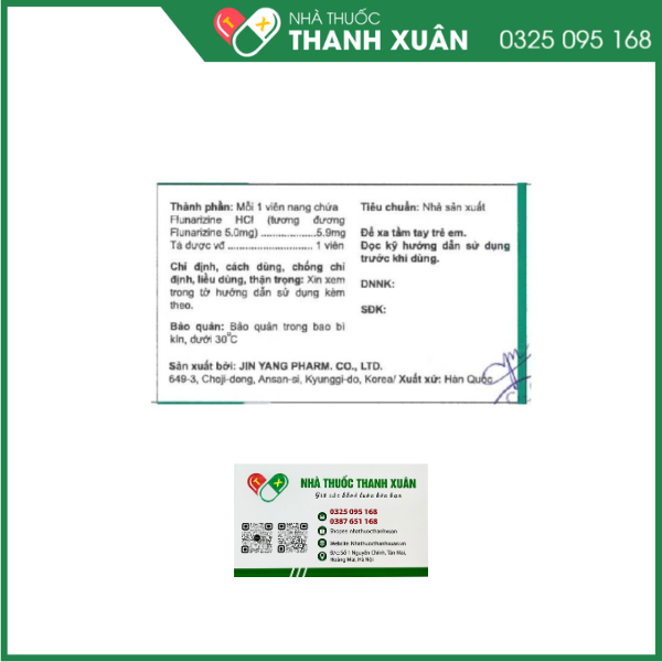 Thuốc Fanalujin capsule dự phòng và điều trị đau nửa đầu
